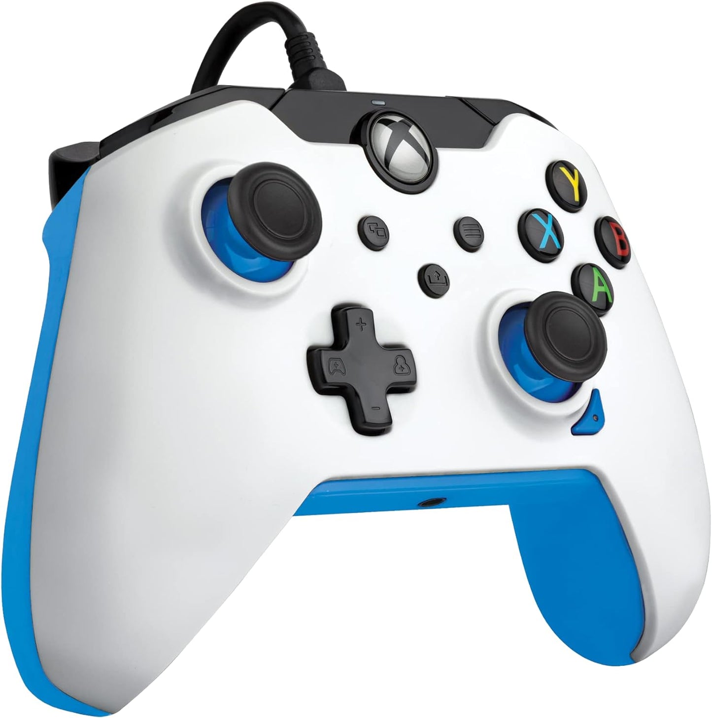 PDP Wired Controller Ion White for Xbox Series X|S, Gamepad, Wired Video Game Controller, Gaming Controller, Xbox One, Officially Licensed - Xbox Series X