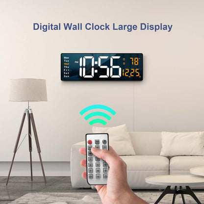 Digital Wall Clock Large Display, 16.2 Inch