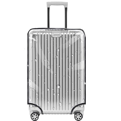 Homarket 1PCS Clear PVC Suitcase Cover Protectors, Travel Luggage Trolley Case Cover for 18"20"24"26"28" 30"32", Transparent Travel Luggage Cover Waterproof Dust-Proof Scratchproof