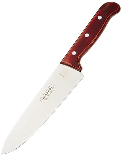 Tramontina Polywood 6 Inches Chef Knife with Stainless Steel Blade and Dishwasher Safe Treated Handle