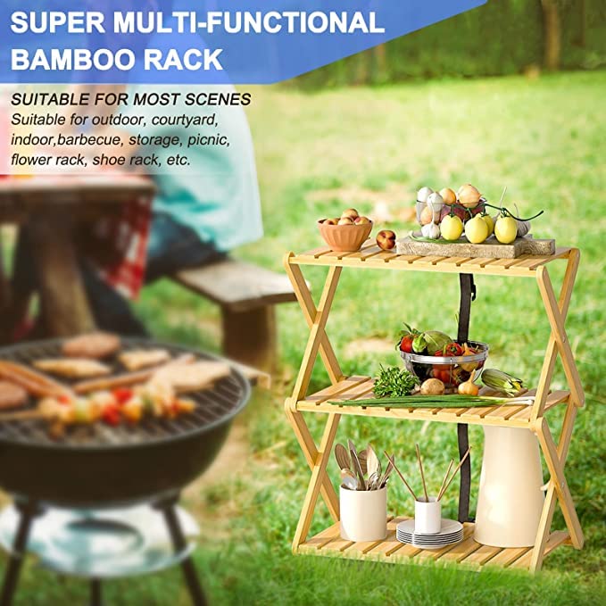 Jorunb Large Foldable Table,Portable Camping Table,Picnic Table,Backpacking Table with Storage Waterproof Pocket,for Outdoor BBQ,Cookout,Picnic,Beach 95 * 55 * 50cm