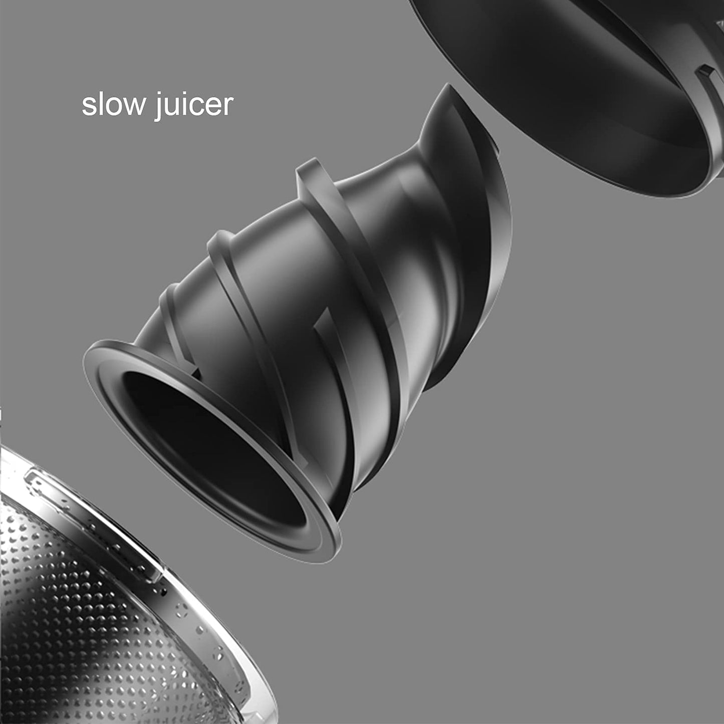 Compact Slow Juicer Cold Press, Portable Small Masticating Juicer Machines Vegetable And Fruit, Higher Juice Yield