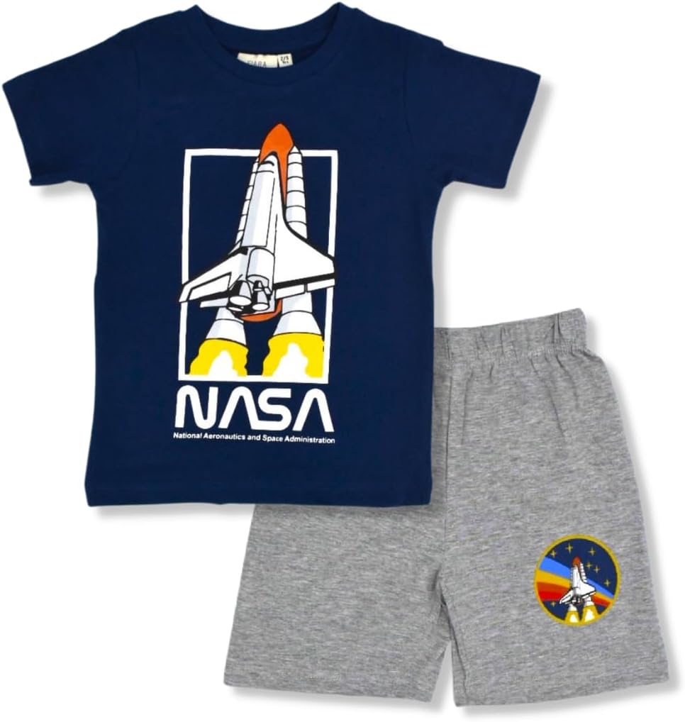 NASA Boys short and T- shirt set - Pierre Donna kids cotton T-shirt and short pajama set