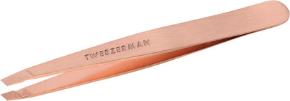 Tweezerman Stainless Steel Slant Tweezer - Eyebrow Tweezers for Women and Men (Neon Pink)