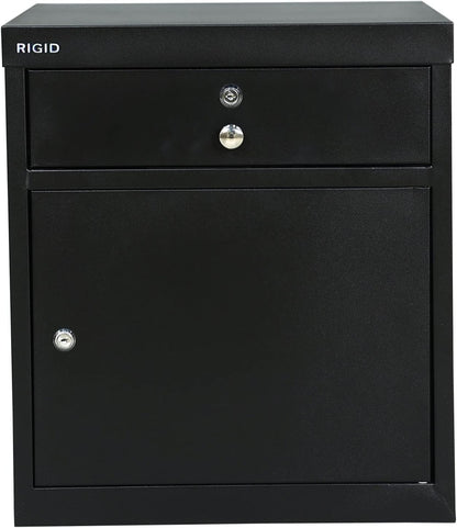 RIGID Steel Vertical Pedestal File Cabinet with 2 Drawers Storage Organizer for Bedroom, Living room, Home and Office