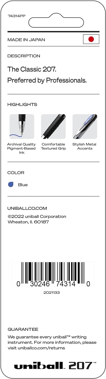 Uniball Signo 207 Gel Pen 12 Pack, 0.5mm Micro Black Pens, Gel Ink Pens | Office Supplies Sold by Uniball are Pens, Ballpoint Pen, Colored Pens, Gel Pens, Fine Point, Smooth Writing Pens