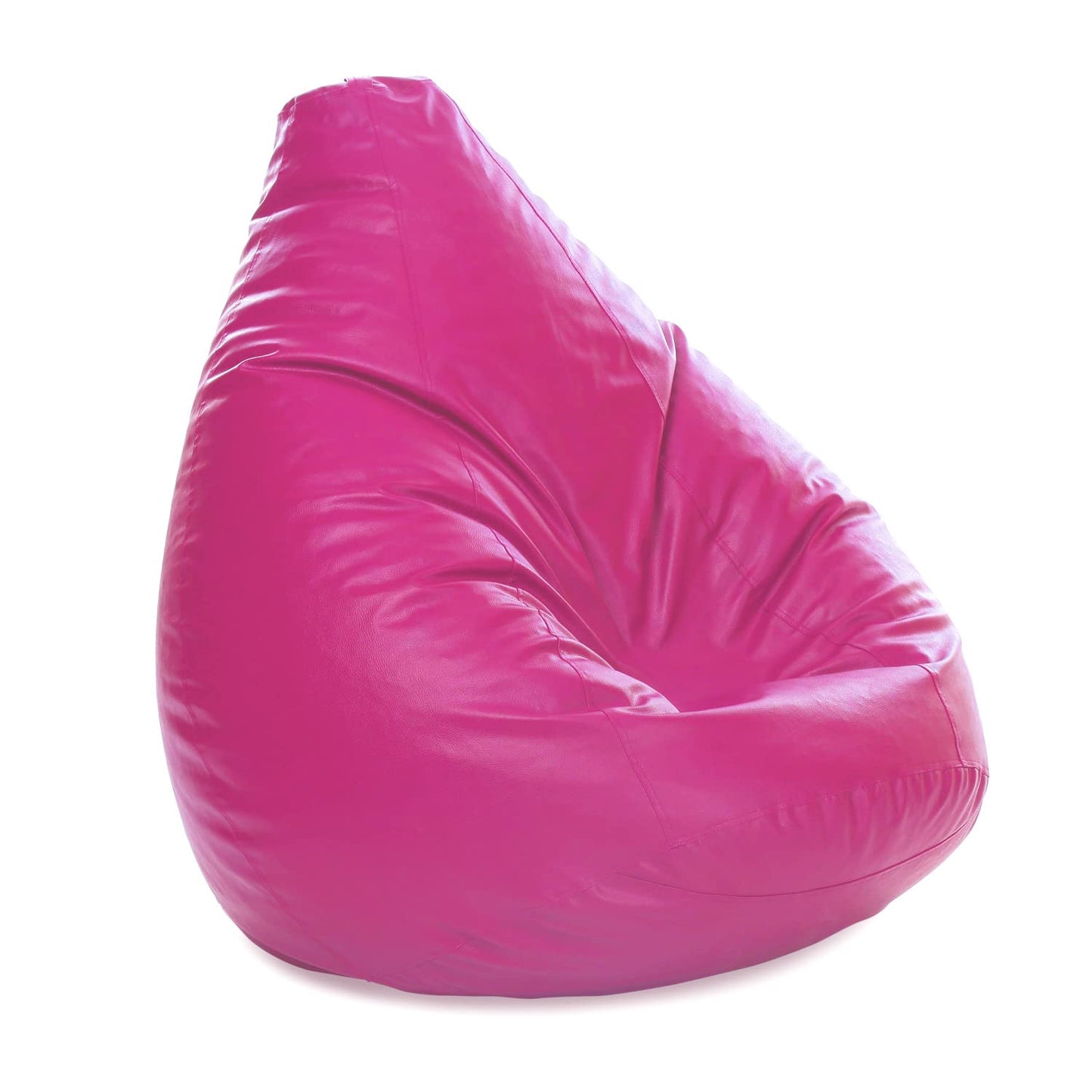 Luxe Decora PVC Bean Bag with Filling (X-Large, Beige)