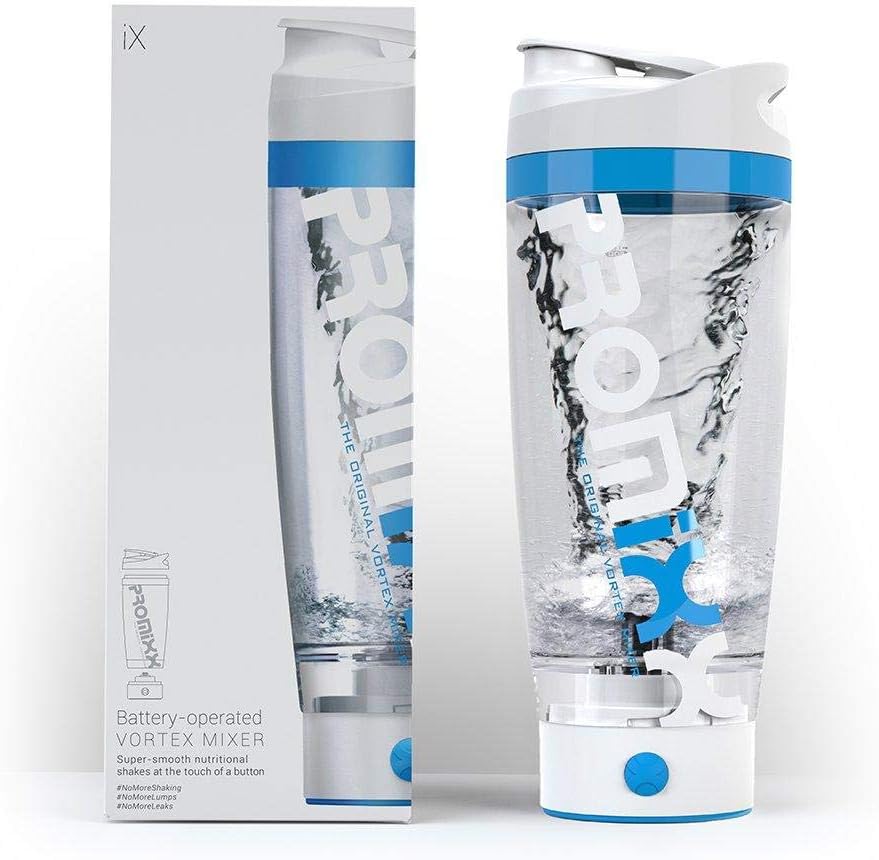 PROMiXX IX Electric Shaker Bottle, Powerful Mixer Bottle for Shake & Supplement, Blender Bottle, Shake Bottle Mixer, Protein Shake Blender, Vortex Mixer, BPA Free 20oz Tumbler