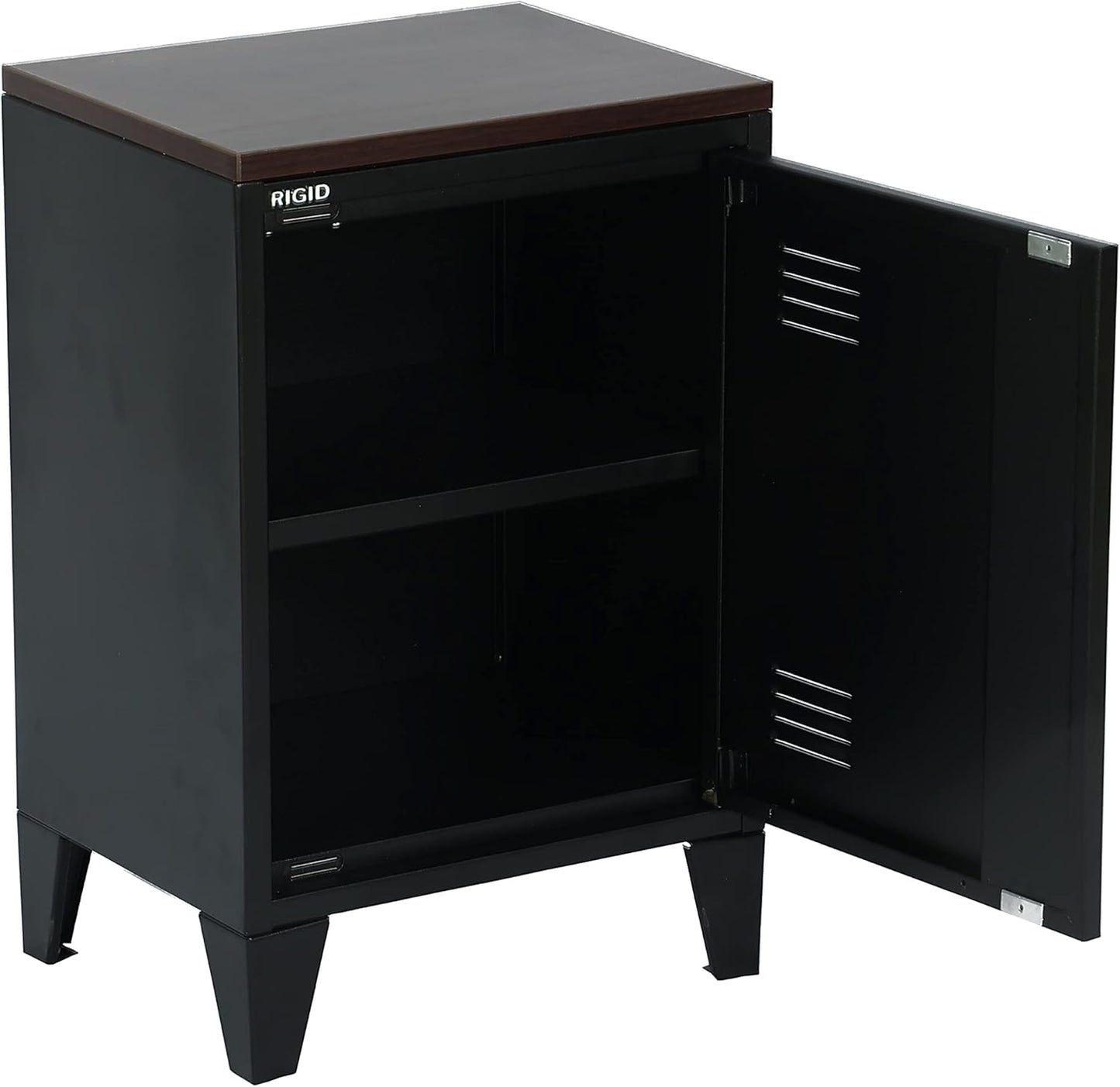 RIGID Steel Vertical Pedestal File Cabinet with 2 Drawers Storage Organizer for Bedroom, Living room, Home and Office