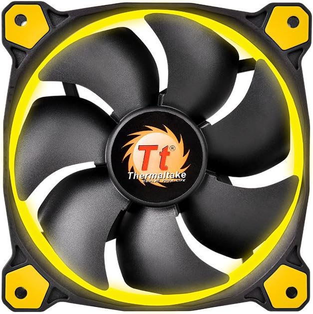 Thermaltake Ring 14 High Static Pressure 140mm Circular Ring Case/Radiator Fan With Anti-Vibration Mounting System Cooling Cl-F039-PL4Wt-A White