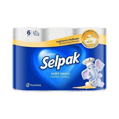 Selpak 3 Ply Calorie Absorber Kitchen Paper Towel 3 Rolls 75 Sheets