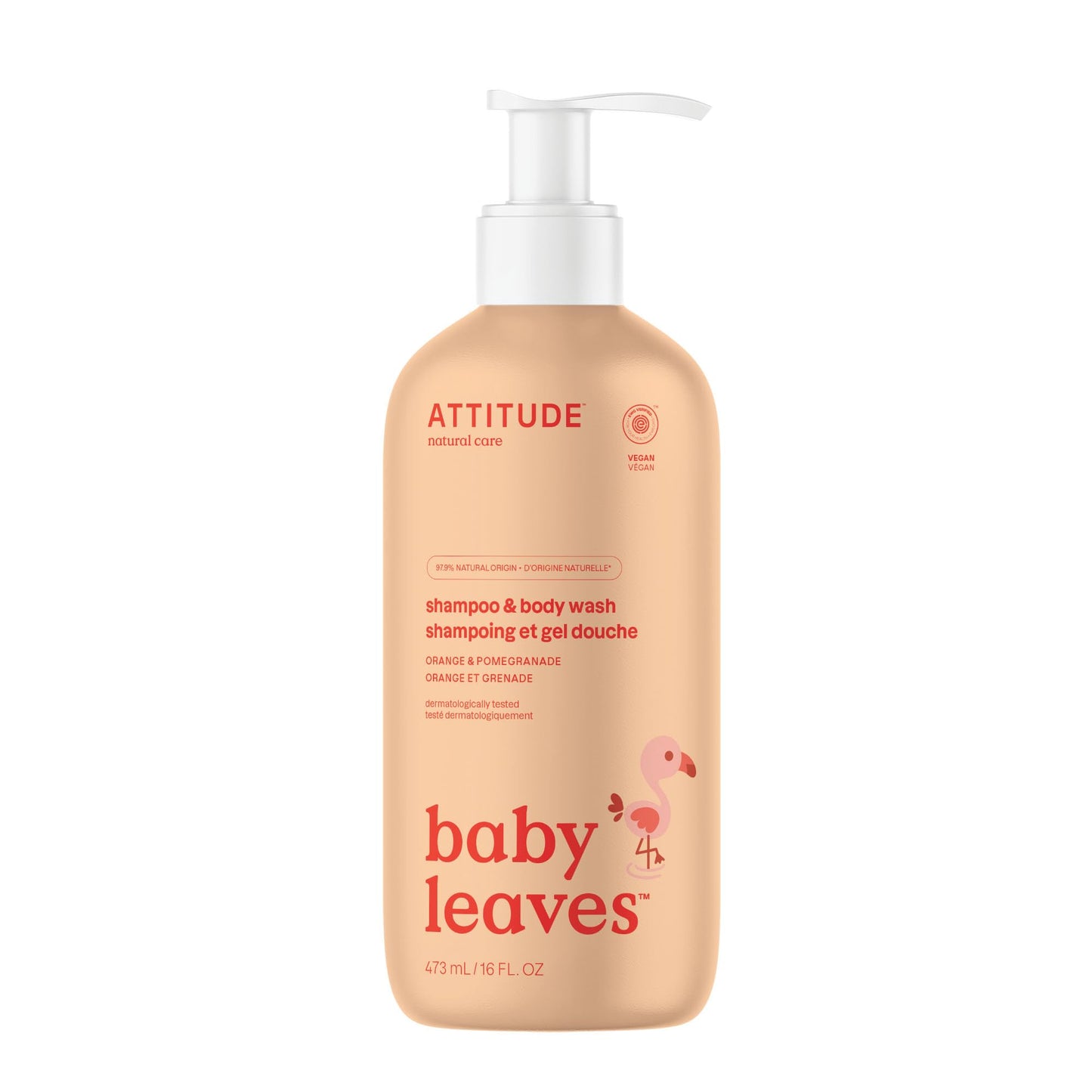 Attitude Baby Leaves 2In1 Natural Shampoo - Apple - 473 ml