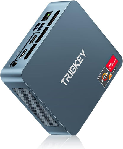 Mini PC Ryzen 5 5560U (6C/12T, up to 4.0GHz), TRIGKEY S5 Mini PC 16GB DDR4 500GB M.2 NVME SSD, Mini computer with Radeon Graphics 6Cores 1600MHz,HDMI+DP+Type-C 4K@60Hz Display, WiFi6,BT5.2