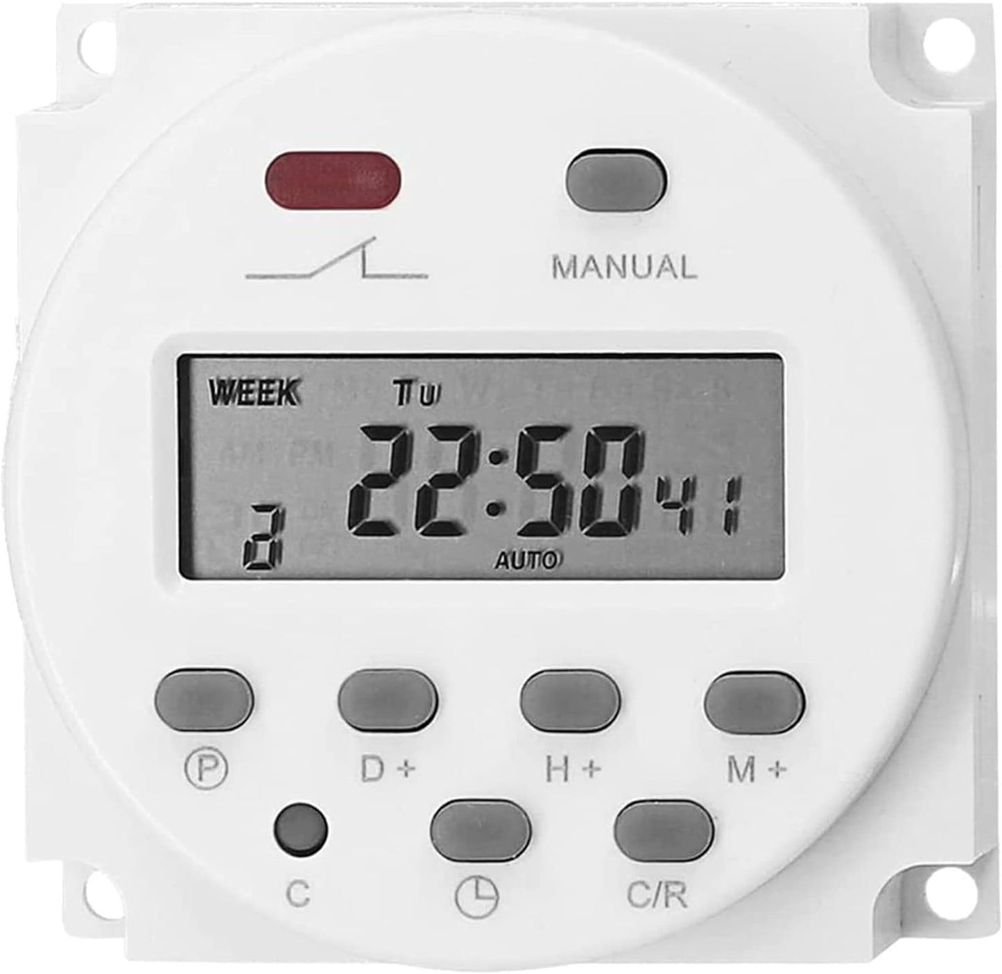 ELECDON Weekly Digital Programmable Timer Switch, Home Appliance Switch timer, 16 Independent ON/OFF Programs, for Lights Fans Bread Maker, Air Conditioner Kitchen Timer, Easy control， Smart life