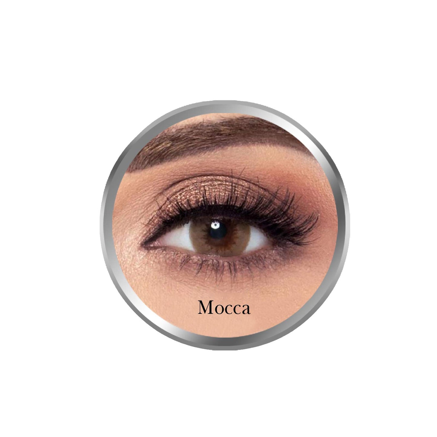 Amara Mocca Contact Lenses, Original Unisex Amara Cosmetic Contact Lenses, Monthly Disposable, Mocca Color