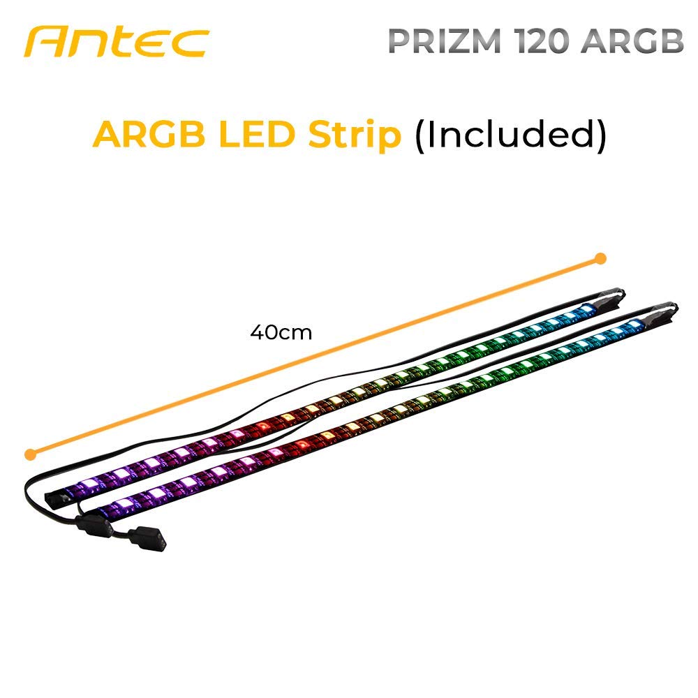 Antec Prizm 120 ARGB Lüfter, 3er Pack, inkl. Controller und RGB-