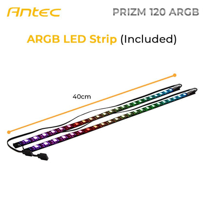 Antec Prizm 120 ARGB Lüfter, 3er Pack, inkl. Controller und RGB-