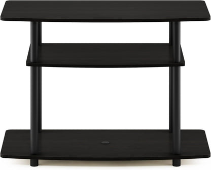 Furinno Turn-N-Tube No Tools 3-Tier Tv Stands, Tv Unit, Tv Shelf, Espresso/Black