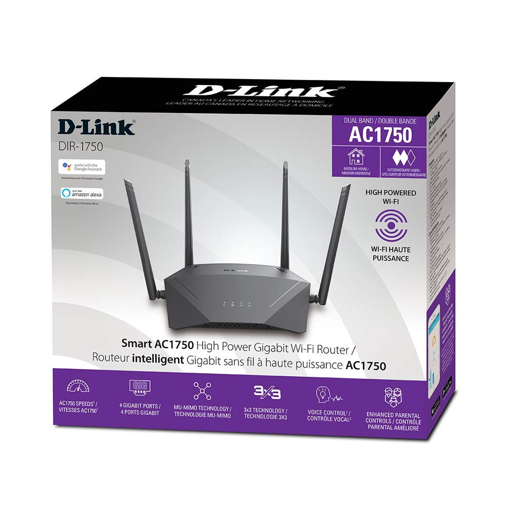 D-Link WiFi Router AC2600, Smart, Mesh (DIR-2640)