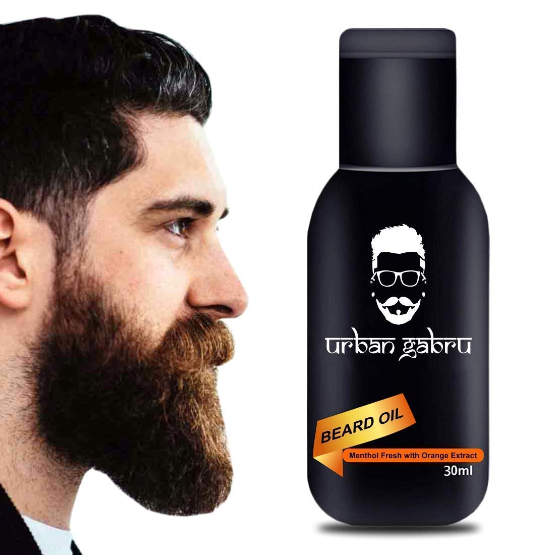 UrbanGabru Beard Oil for Beard Growth | 100 % Natural (30 ml) | Paraben & Sulphate Free | for Thicker, Longer Beard | Nourishes & Conditions Beard