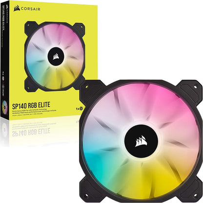 Corsair Cooling Fan SP Series SP120 RGB ELITE 120mm RGB LED Fan with AirGuide, Triple Pack