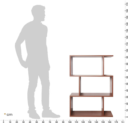 RICOO WM071-WM Shelf 129 x 70 x 25 cm, Standing Shelf, White Matt, Wooden Bookcase, Wall Shelf, Small Shelf, Shelves & Shelves, Narrow Shelf, Office Bookshelves, Small Shelf, Small Office Shelf