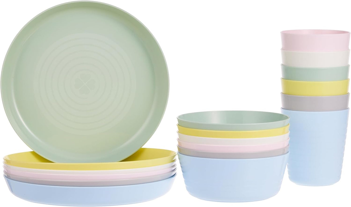 Ikea 36-piece Dinnerware Set, Assorted Colors