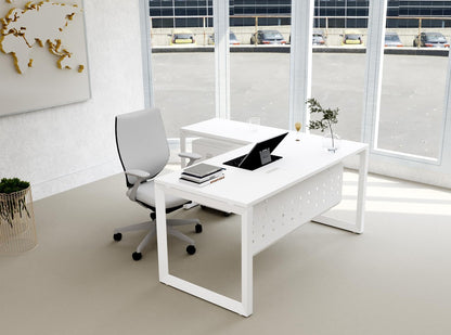 Mahmayi Vorm 136-18 White Modern Workstation Material-Melamine on MDF