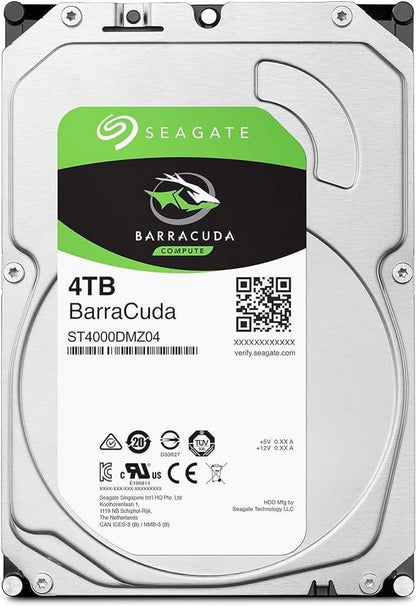 Seagate Barracuda 2 TB internal Hard Drive HDD, 3.5 Inch, 7200 U/Min, 256 MB Cache, SATA 6 Gb/s, Modellnr.: ST2000DM008