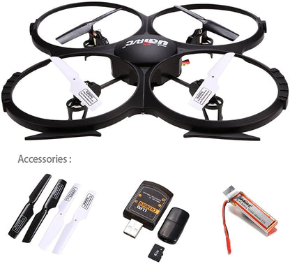 Fytoo HD Aerial Photography Quadcopter U818A HD 2.4GHz 4CH 6-axis Gyro Headless Mode RC Quad-rotor Drone with HD 2MP Camera