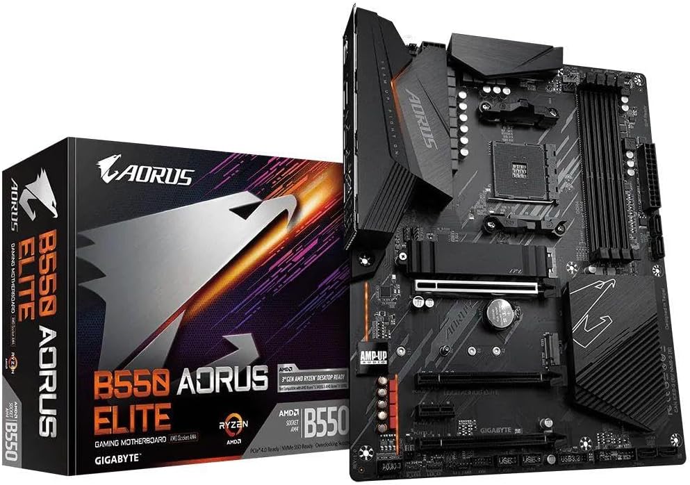 GIGABYTE B650 AORUS Elite AX (AM5/ LGA 1718/ AMD B650/ ATX/ 5-Year Warranty/ DDR5/ M.2/ PCIe 5.0/ USB 3.2 Gen2X2 Type-C/WiFi 6E/ 2.5GbE LAN/Q-Flash Plus/EZ-Latch/Gaming Motherboard)