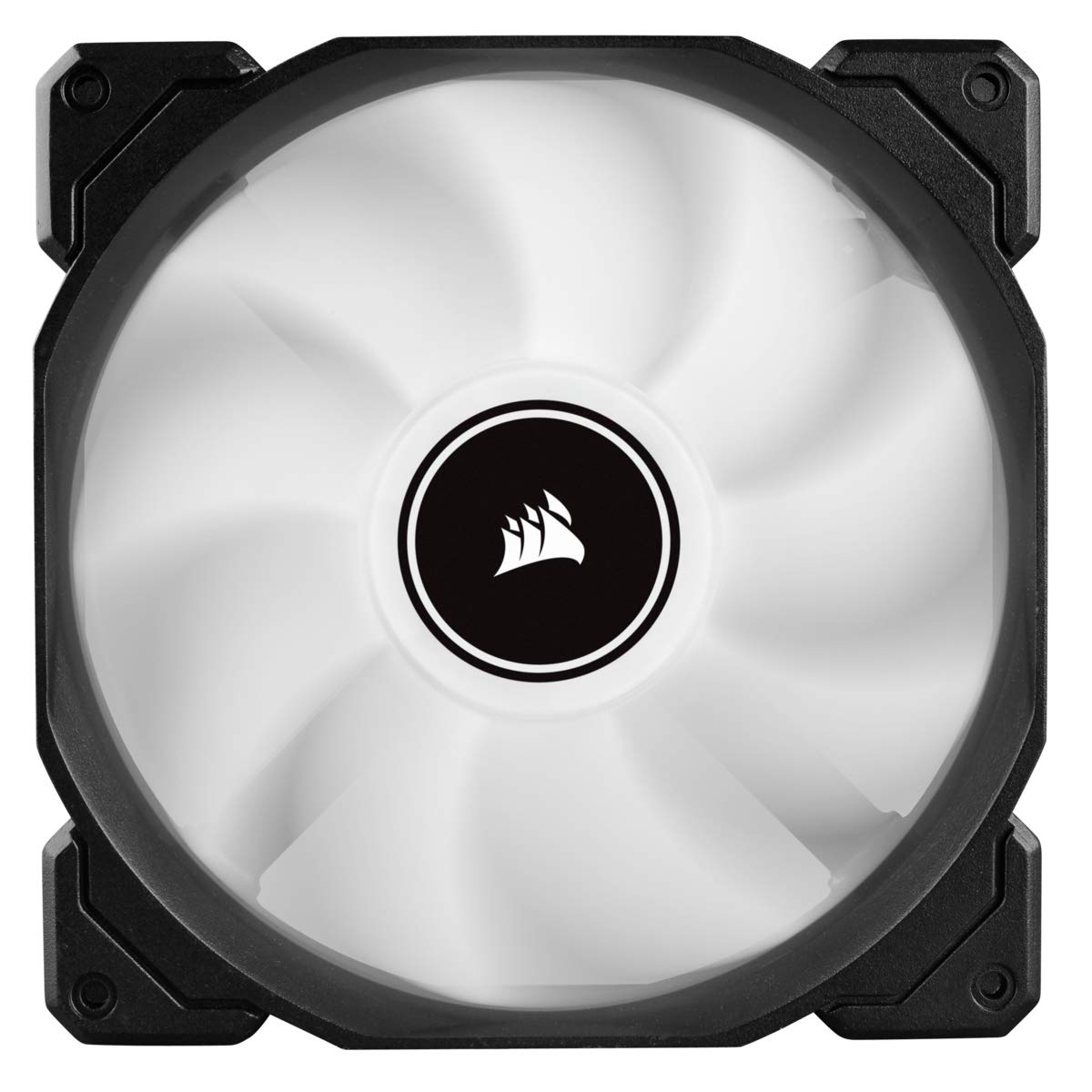 CORSAIR AF140 LED Low Noise Cooling Fan, Dual Pack - White, 140 mm