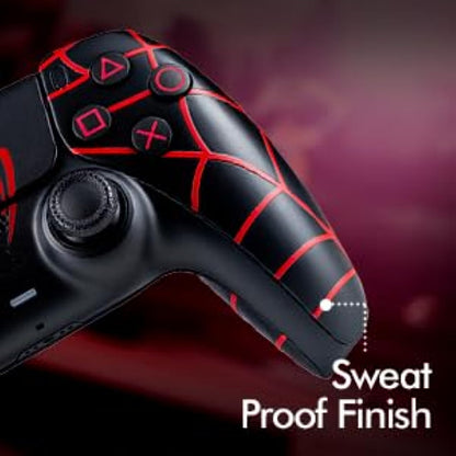 SWITCH PS5 Sony PlayStation 5 DualSense Wireless Controller - Custom Spider Design, Sweat Proof Finish, Scratch Resistant Paint