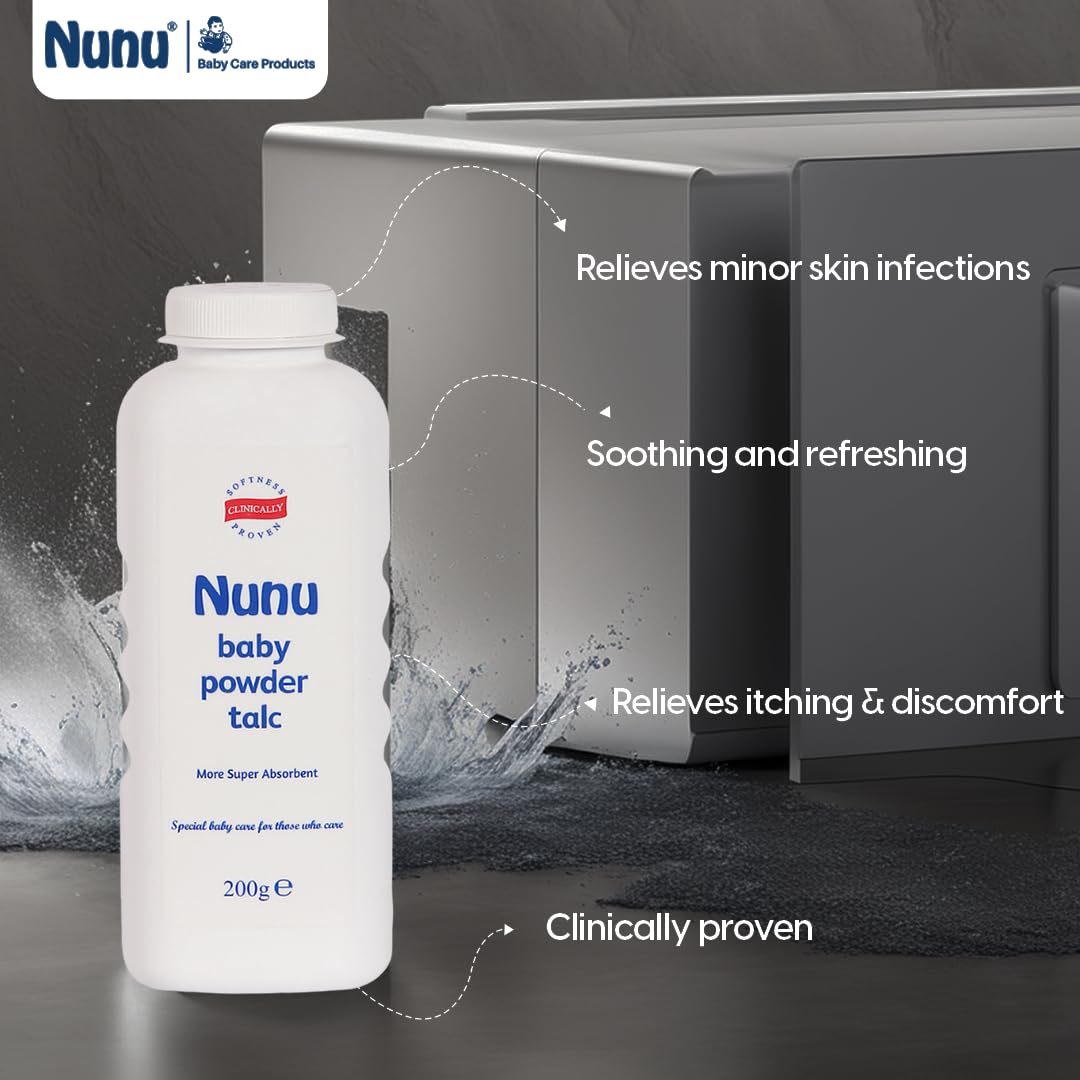 NUNU Baby Powder, 205g