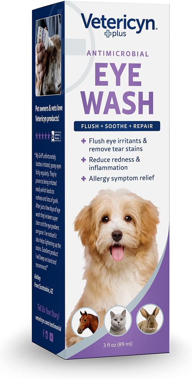 Vetericyn Plus Antimicrobial Eye Wash 3oz