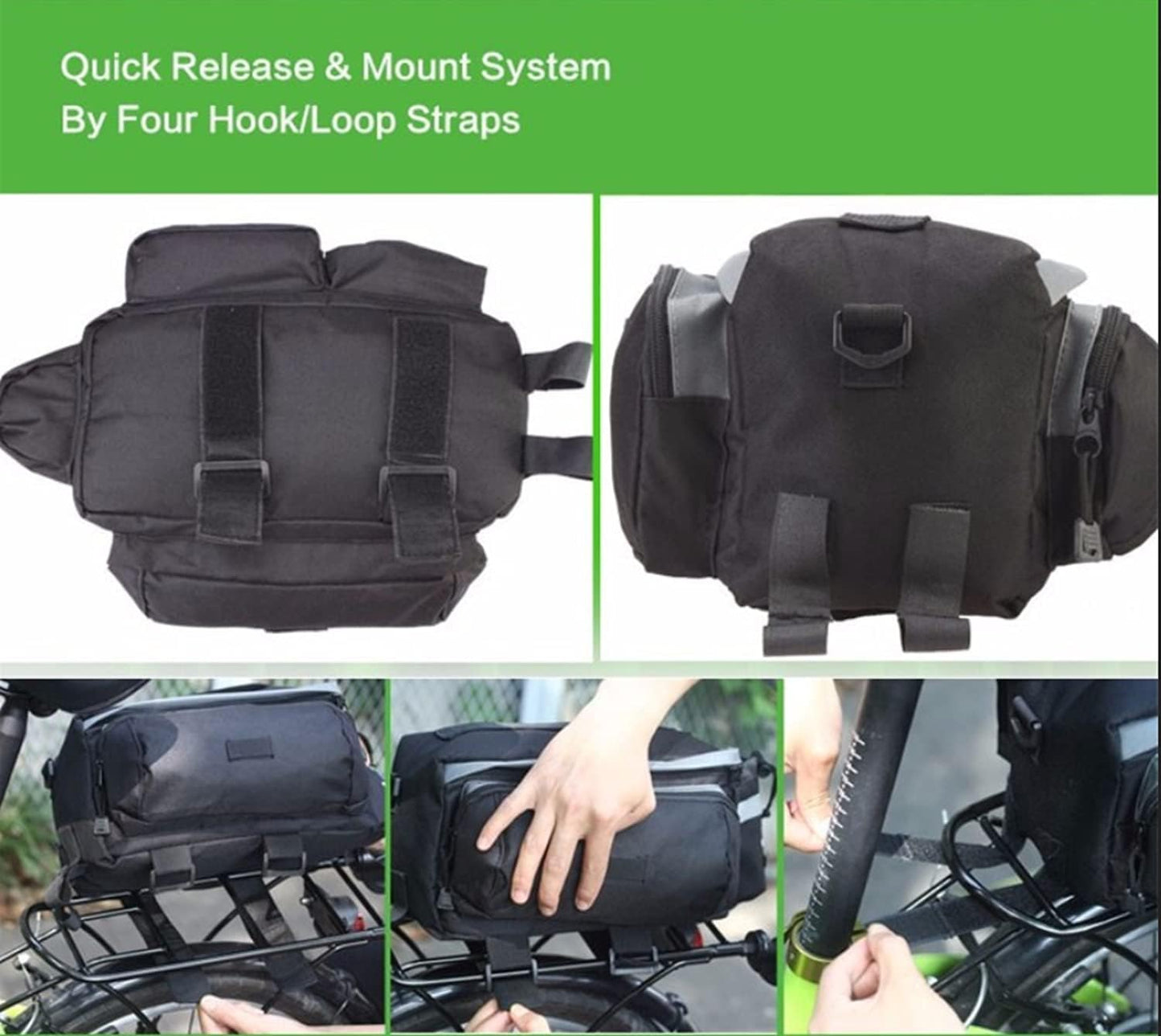 SKEIDO Multifunctional Mountain Bike Saddle Basket Bicycle Rear Rack Bag Becicle Bicycle Pack Trunk Pannier Bycicle Bag