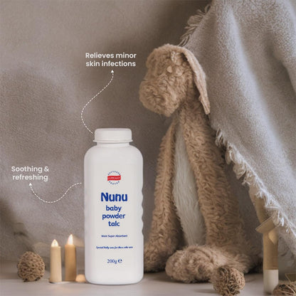 NUNU Baby Powder, 205g