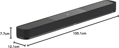 Sennheiser Ambeo Sound Bar Max - Soundbar for TV with 13 Speakers - 5.1.4 Sound Experience with Dolby Atmos & DTS:X, Home Theater Audio with deep 30Hz Bass without extra Subwoofer