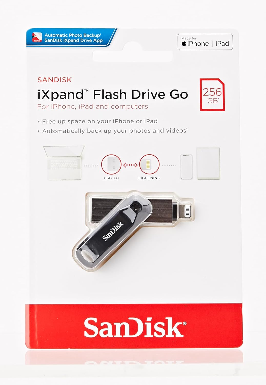 Sandisk 64GB SanDisk iXpand Flash Drive Luxe SDIX70N 064G GN6NN, Silver