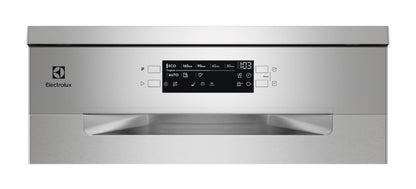 Electrolux Freestanding Dishwasher 60cm, 14 Place Settings, 8 Programs, Inverter Motor, Fully Automatic with advanced AirDry Technology, ExtraHygiene & Eco Program, SatelliteClean, ESM48311SX, Silver