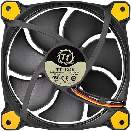 Thermaltake Ring 14 High Static Pressure 140mm Circular Ring Case/Radiator Fan With Anti-Vibration Mounting System Cooling Cl-F039-PL4Wt-A White