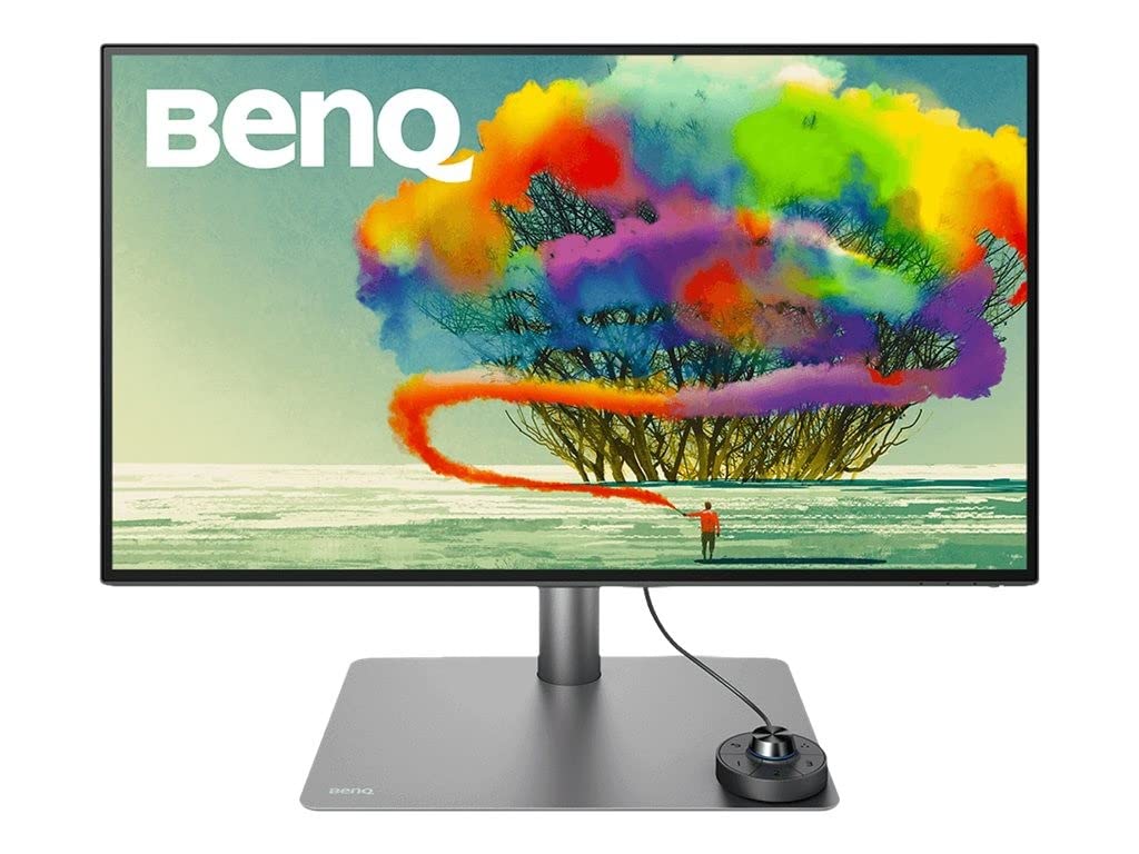 BenQ PD2725U 27 Inch 4K HDR Monitor for Mac/Designers, 3840 x 2160 UHD, IPS, Thunderbolt 3, USB-C(65W), Rec.709, sRGB, Display P3,DCI P3, CAD/CAM, Factory Calibrated, AQCOLOR, USB Hub, KVM, ICC Sync