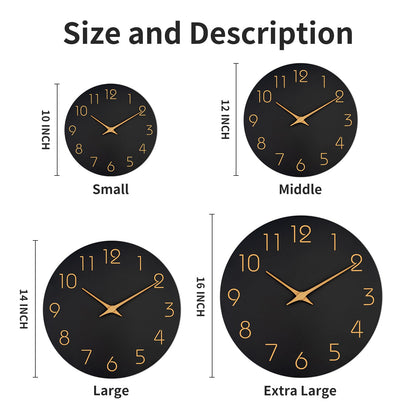 Mosewa Wall Clock 12 Inch Silent Non Ticking Wood Wall Clocks Battery Operated - Wooden White Modern Office Simple Minimalist Clock Decorative for Kitchen,Home,Bathroom,Living Room(12" White)