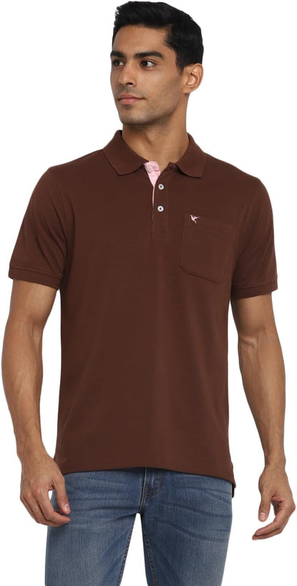 Deniklo Men's Polo Collar T-Shirt with Pocket & Logo DK 225