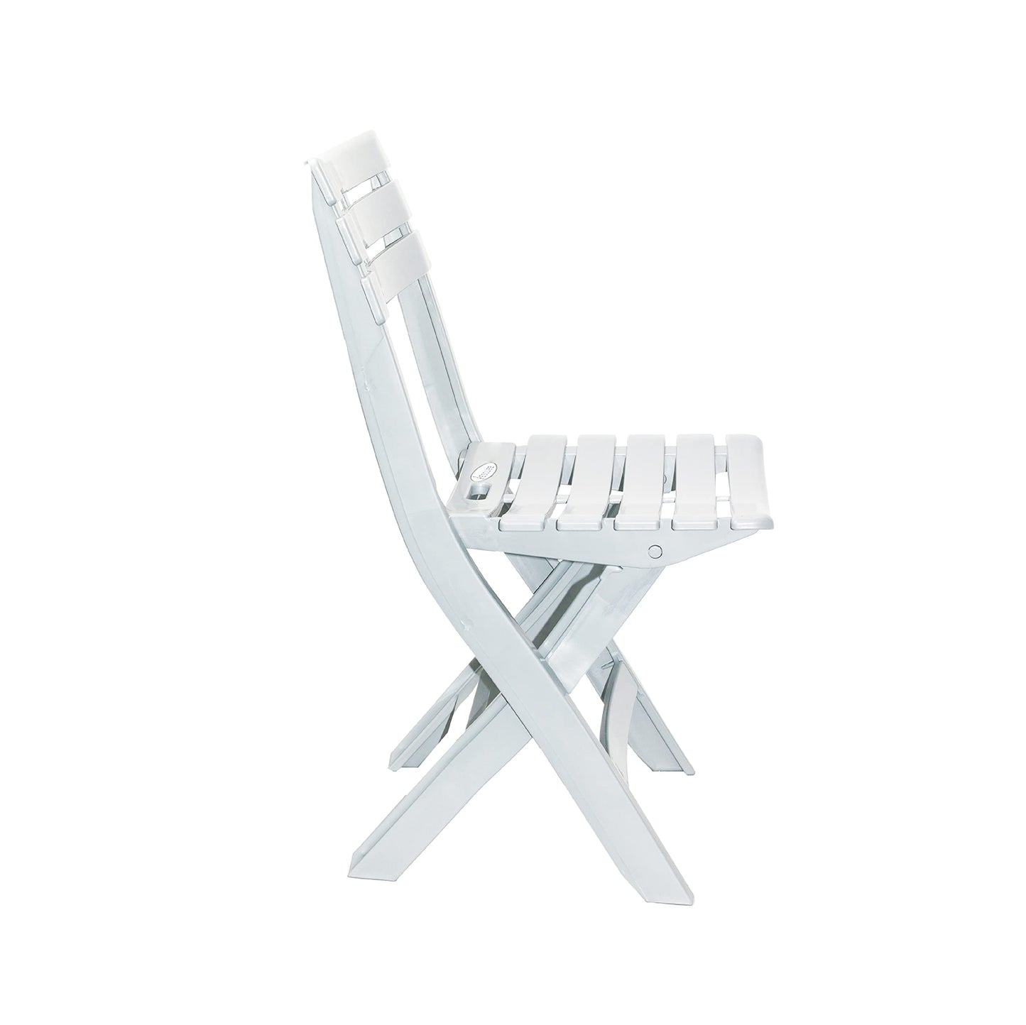 Esqube Adults Folding Chair Patio Lawn Garden/Outdoor camping Chair White Color