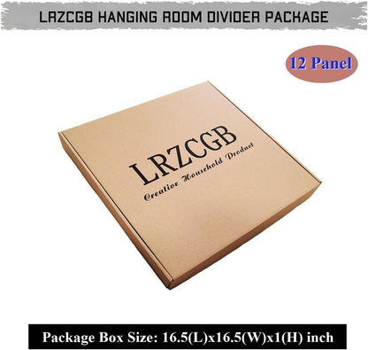 LRZCGB (Black+soild Board) - LRZCGB Hanging Room Divider,12pcs PVC Black Solid and Cut Panel Screen for Decorating Living, Dining, Study and Sitting-Room, Hotel(Black+Soild Board)