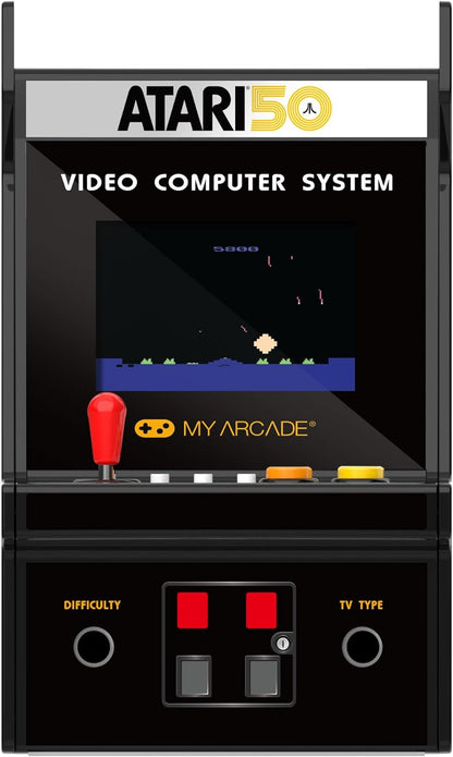 My Arcade Atari Micro Player Pro: 100 Games, 6.75" Mini Arcade Machine, Fully playable Video Game Collectible