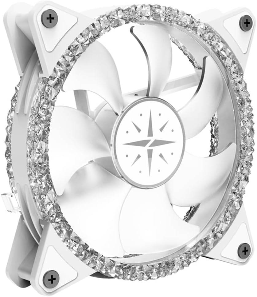 Eacam 120mm ARGB Case Fan Cooling PC Fans with Hydraulic Bearing Fan Speed: 900-1800 RPM Low Noise