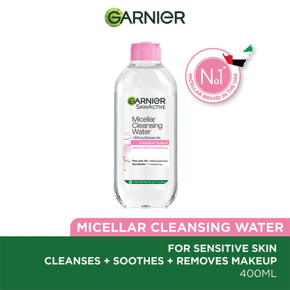 Garnier Skin Active Micellar Cleansing Water Classic Makeup Remover, 400ml + Micellar Cleansing Water In Oil 100 ml