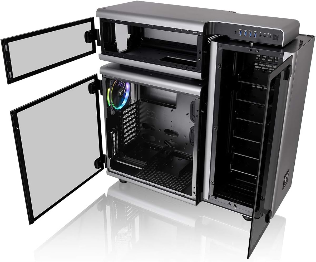 Thermaltake Level 20 Mt Argb Built-In, 3 X 12 0 Mm Gaming Cube Case - Ca-1M7-00M1Wn-00, Black